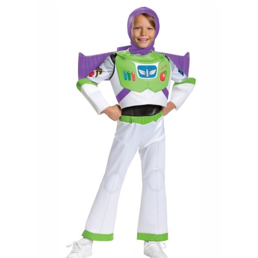Kids Toy Story Buzz Lightyear costume- White and Green